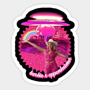 Barbie's Quantum Adventure with Oppenheimer Sticker